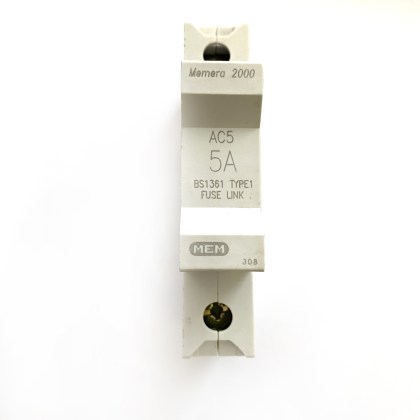 MEM Memera 2000 AC5 5A 5 Amp HRC Fuse Link Carrier Circuit Breaker Type 1